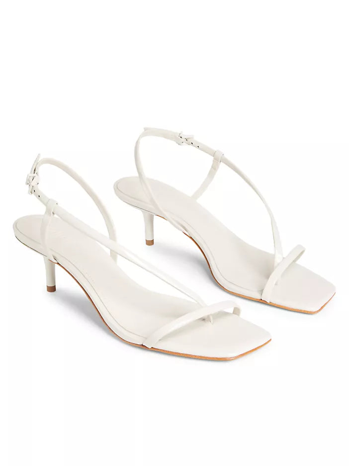 Heloise Patent Leather Sandal - Pearl
