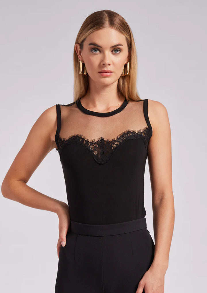 Marilyn Lace Combo Top