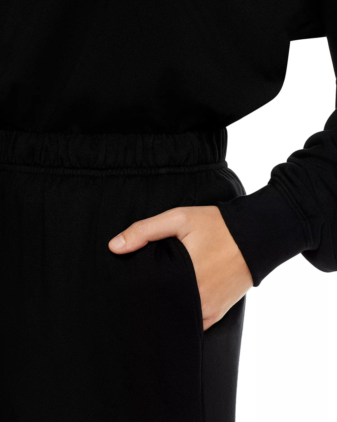 Softest Fleece Sweatpant with Pockets- Black